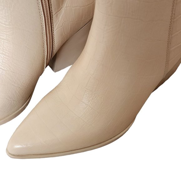 Seychelles Aboard Bootie Cream Croco Size 8 New in Box - Picture 3 of 12